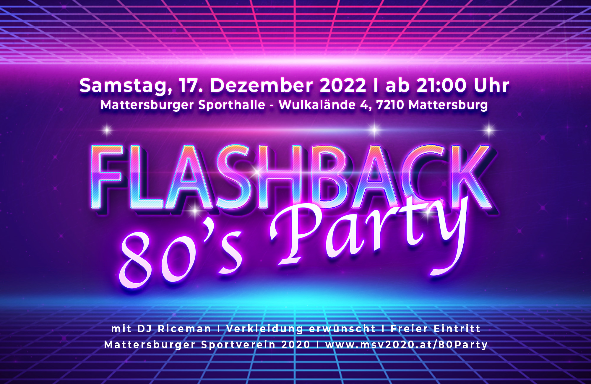 Die 80s Party vom MSV 2020.
